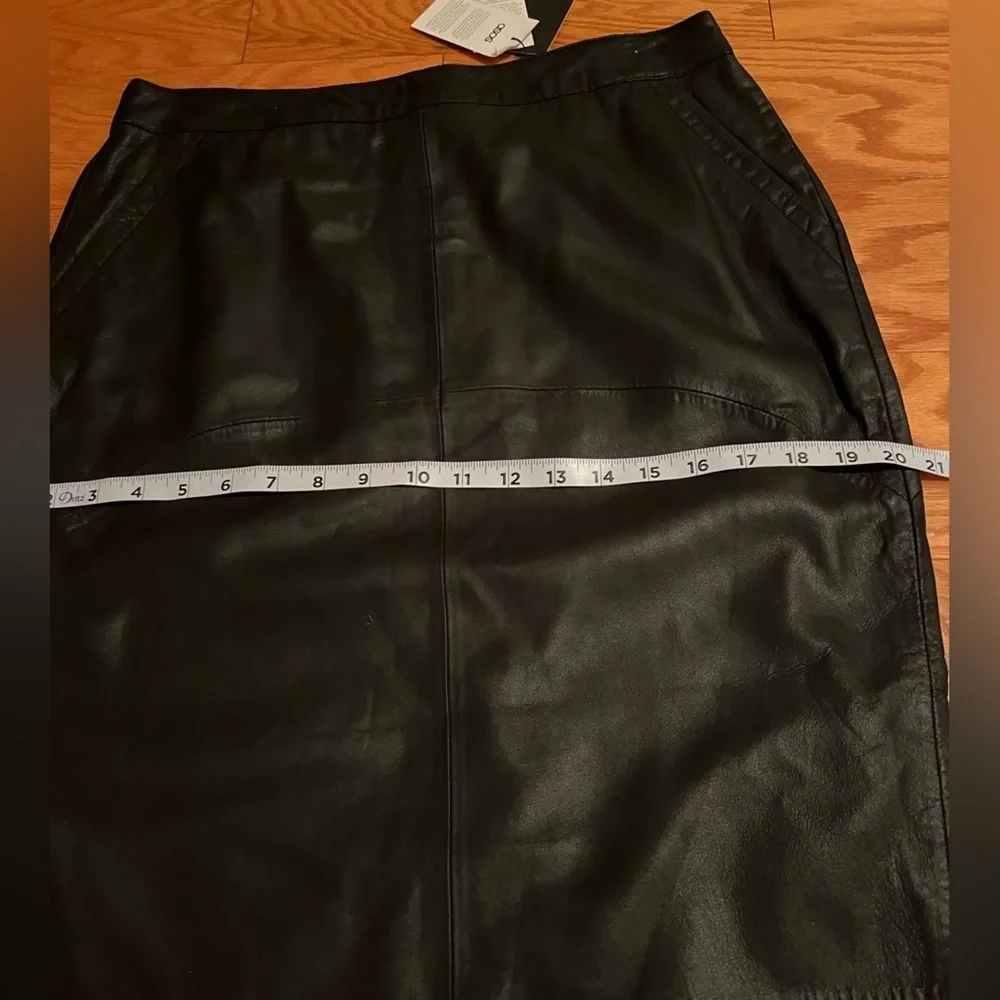 ASOS leather skirt with pockets, NWT, size 10